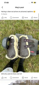 Used Le Meiux impact responsive gel tendon boots full size - Picture 1 of 2