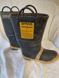 Servis Fire Breaker Size 10M 11W Firefighting Boots Surface Dirt Good Otherwise - Picture 1 of 5