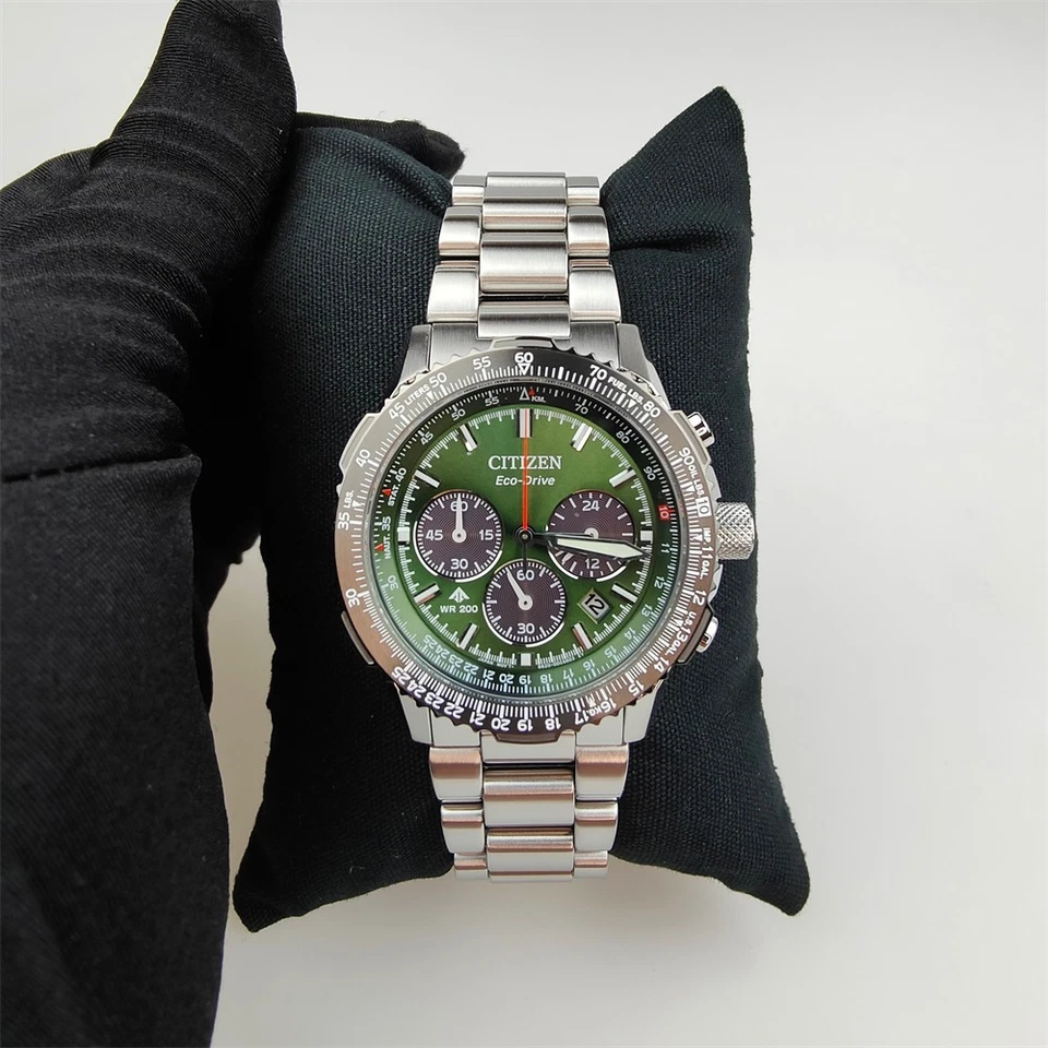 CITIZEN Promaster CA4664-60W Green Eco-Drive Stainless Men Watch ​