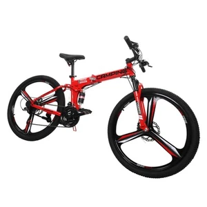 26" Full Suspension Mountain Bike Shimano 21 Speed Mens Womens Bicycle MTB - Picture 1 of 14