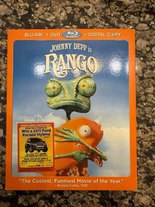 Collectors Edition Johnny Depp In Rango Multi Disc Set Blu Ray 3D DVD Set - Picture 1 of 2
