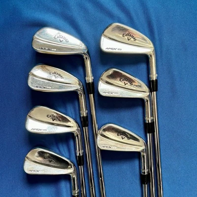 Callaway Apex MB 2018 Irons 4-PW X100 Tour IssueShafts MCC Grips Right Hand Used - Image 1 of 4