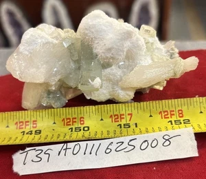 ESPECIMEN MINERALES FORMACIÓN BOLAS DE ESTILBITA Y OKENITA APOFILITA 97 GRAMOS - Imagen 1 de 1