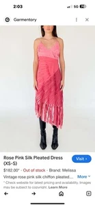 Bebe Pink And Rose Chiffon Dress with Fringes - Picture 1 of 1
