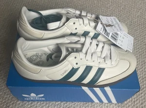 adidas Samba Og Womens Trainers in White Green UK 5 Brand New Box Tags - Picture 1 of 5