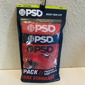 psd mens underwear X-large 3 pack Cocky AF Red Black Boxer Briefs New Chicken XL - Picture 1 of 5