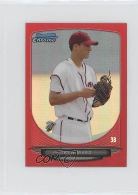 2013 Bowman Chrome Minis Red Refractor /10 Drew Ward #69 - Image 1 of 2