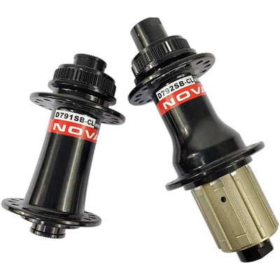 Buje de freno de disco de 6 pernos bloqueo central Novatec D791/D792SB buje de grava de carretera HG XD XDR Foto 1 de 3