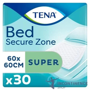 1x TENA Bed Super - 60cm x 60cm - Pack of 30 - Disposable Bed Pads - 1450ml - Picture 1 of 4