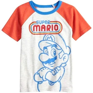 Super Mario Old School Little & Big Boy's T-Shirt - NWT - Picture 1 of 2
