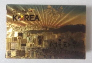 Korean Tourism Playing Card Various Attractions Souvenir Gold - Picture 1 of 10