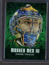 2010-11 Between The Pipes Masked Men III Emerald #MM38 Ondrej Pavelec /340