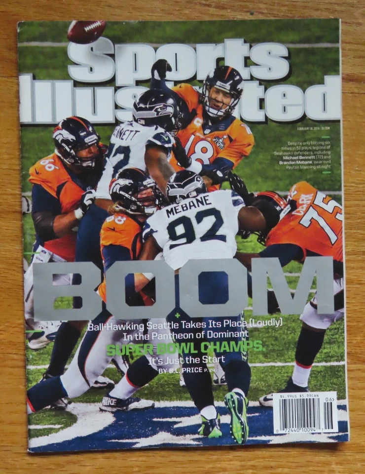 Sports Illustrated PEYTON MANNING 2/10/14 DENVER BRONCOS Magazine NO Label - Image 1 of 1