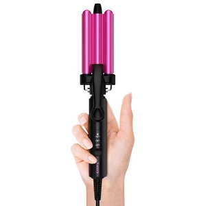 Mini Hair Crimper 3 Temperature Adjustable, 3 Barrel Curling Iron for Short H... - Picture 1 of 9