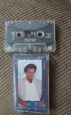 Julio Iglesias Starry Night - Cassette Tape, 1990, CT 46857, Columbia VG+ #CT21 - Image 1 of 2