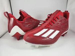 Mens Adidas Adizero Football Cleats Sz 7.5 Team Power Red White GW5058 - Picture 1 of 10