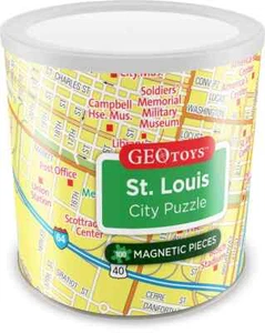 Nashville City 100 Piece Magnetic Jigsaw Puzzle Geotoys New - Picture 1 of 1