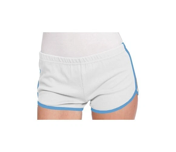 American Apparel INTERLOCK RUNNING SHORTS Girls Women's Yoga Running 7301W NEW  - Image 1 of 1