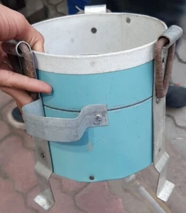 Iron Angeethi Coal & Wood Fire Indian Portable Brazier Outdoor Party Barbecue - Picture 1 of 4