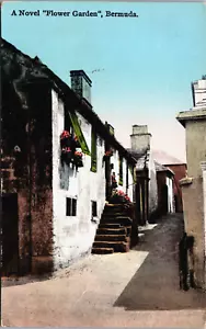 Bermudas Una novela Flor Jardín Postal Vintage B217 - Imagen 1 de 2