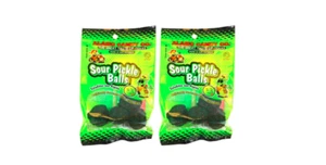 Süßigkeiten saure Gurkenkugeln glutenfrei einzigartig toller Geschmack Dillgurken 1 Oz 2er Pack - Bild 1 von 4