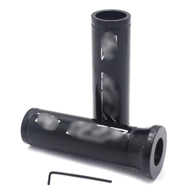 Empuñaduras de manillar de aluminio Billet negras 22 mm 7/8" para Yamaha Yzfr1 Yzf-r1 YZF r1 Foto 1 de 4