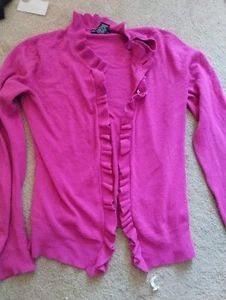 new York and company pink sweater cardigan women's medium - Picture 1 of 4