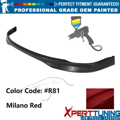 Fits 92-95 Honda Civic Sedan Type-R Painted #R81 Front Bumper Lip Spoiler PU - Изображение 1 из 4