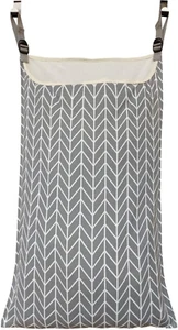 Adjustable Space Saving Door Hanging Laundry Hamper Bag with over Door Hooks for - Picture 1 of 5