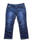 Natural Reflections Distressed gerade Beine zugeschnitten Capri Denim Jeans 14 x 25"
