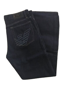 GIORGIO ARMANI Simin T spa Mens Jeans 36 size dark blue 100% cotton classic wide