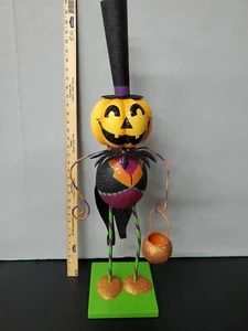 Halloween pumpkin people jack-o'-lantern Male shabby chic figurine statue - Picture 1 of 10