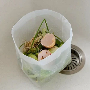 30pcs Sink Drain Pouch Visible Drainage Leftover Meal Waste Residue Bag Plastic - Picture 1 of 10