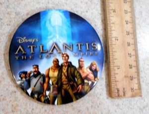Vintage Atlantis Lost Empire Disney promo PIN Back Button - Picture 1 of 3
