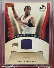 2006-07 Upper Deck SP Game Used Chris Webber Authentic Fabrics Jersey Gold /100