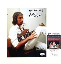John McVie of Fleetwood Mac Rare Signed 8x10 Photo Backstage Shot JSA Certified