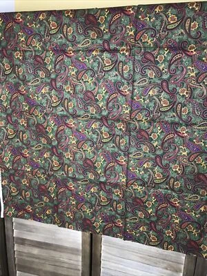 Acolchado de algodón verde vintage tela Traditions cachemir granate 1 yarda x 42" de ancho Foto 1 de 4