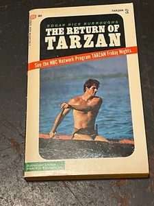 Return of Tarzan PB 1966 Edgar Rice Burroughs TV Ron Ely Photo Cover VF- - Picture 1 of 3