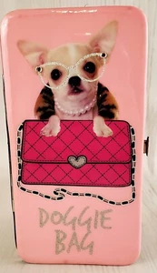Claires Geldbörse Chihuahua mit rosa Portemonnaie & Brille Portemonnaie - Bild 1 von 5