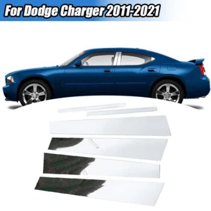 For Dodge Charger 2011-2014 6pc Chrome Pillar Posts Set Window Door Trim Cover - Picture 1 of 9