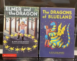 VTG 1977 Ruth Stiles Gannett - The Dragons of Blueland, Elmer and The Dragon EUC - Picture 1 of 9