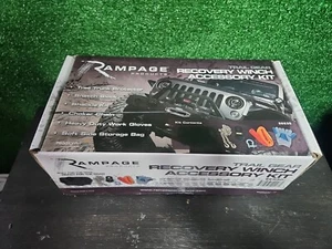 Rampage Products 86630 Recovery Winch Accessory Kit, Black Jeep Truck Tow chain - Picture 1 of 4