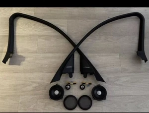 BMW F30 F31 F80 HARMAN KARDON TOP HIFI SPEAKERS TWEETERS COVERS RETROFIT SET - Picture 1 of 9
