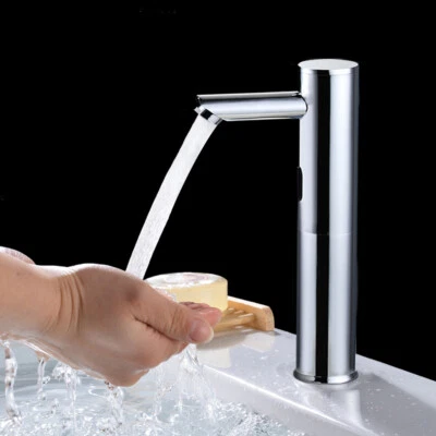 FUTCHOY Automatic Sensor Faucet Bathroom Hands Free Water Tap Sink Tap Basin Faucet