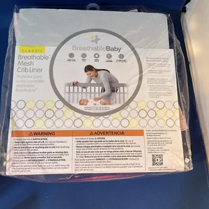 Atmungsaktives Baby Classic Atmungsaktives Mesh Krippenfutter Rosa NEU - Bild 1 von 9