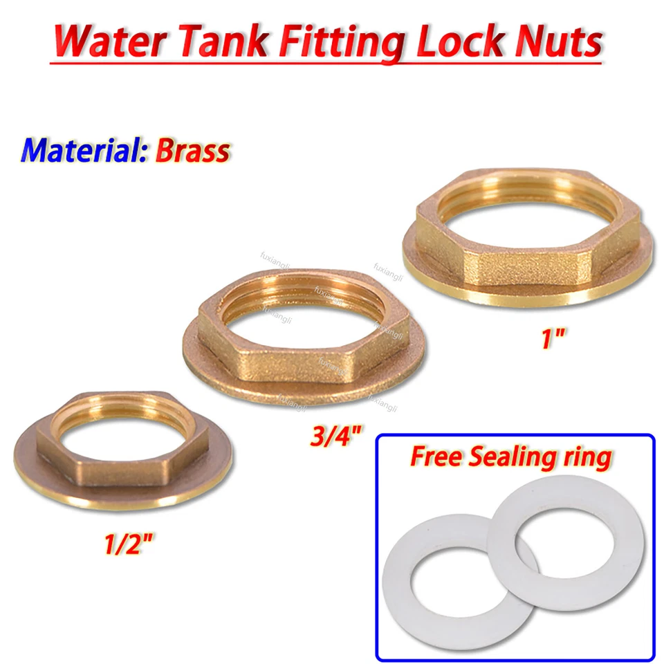 Dado filettato ottone flangiato BSP 1/2" 3/4" 1" per rubinetto rubinetti rifiuti caldaie - Immagine 1 di 4