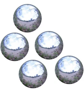 Edelstahl Gazing Kugeln für Haus und Garten 5er Pack - 2 Zoll - Bild 1 von 2
