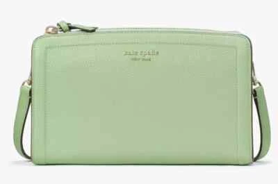 Bolso Bandolera Pequeño Kate Spade Knott Cuero Verde Cartera K6554 Nuevo con Etiquetas $198 F Foto 1 de 4