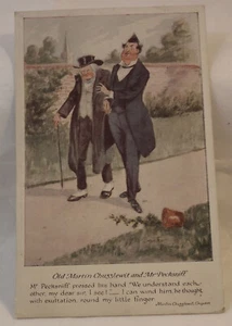 Antique Postcard Humorous Martin Chuzzlewit Pecksniff Dickens Novel - Picture 1 of 5