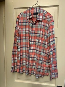 Mens Vineyard Vines NWOT Plaid Twill LS Shirt - Large - Picture 1 of 2